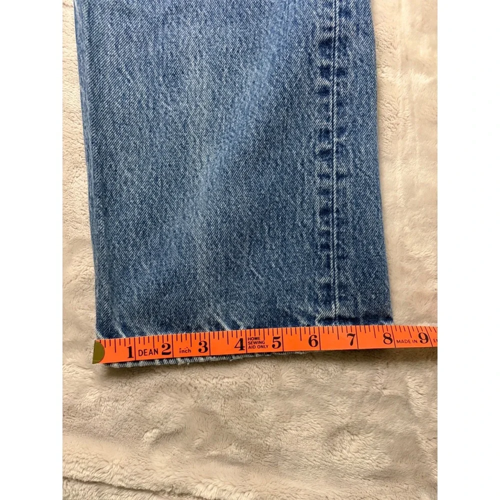 Vintage Levi's 501 Jeans Actual 32x29 Blue Denim Light Wash Distressed USA 90s